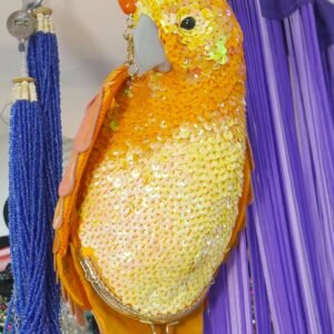tailored animal golden parrot bags irina de magro fashion designer